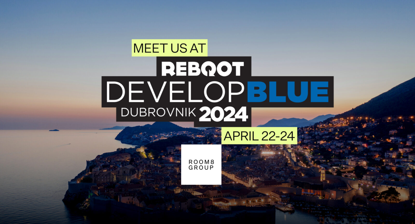 Meet Room 8 Group’s Team at Reboot Develop Blue 2024